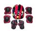 7Pcs Children Kids Skate Cycling Bike Safety Helmet Knee Elbow Pad Set Cycling