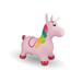 BounceZiez Inflatable Pink Unicorn Animal Hopper Ball Toy for Children Ages 3+By Waloo Products