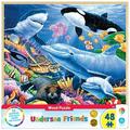 MasterPieces 48 Piece Jigsaw Puzzle for Kids - Undersea Friends - 12 x12