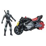 G.I. Joe Core Ninja Snake Eyes Motorcycle Vehicle Playset (6 Pieces) Kids Toy for Boys and Girls