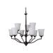 Nine Light 2-Tier Chandelier 31 Inches Wide By 28.75 Inches High -Traditional Installation Craftmade Lighting 41729-Ob