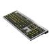 LogicKeyboard XL Print Slim Line - Keyboard - USB - US - yellow on black