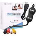 UCEC USB 2.0 Video Capture Card Device VHS VCR TV to DVD Converter for Mac OS X PC Windows 7 8 10