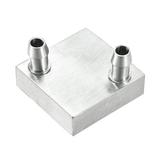 Aluminum Water Cooling Block 40x40mm Heatsink w Nozzle Upward for PC Computer CPU Graphics Radiator