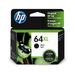 HP 64XL High Yield Black Original Ink Cartridge ~600 pages N9J92AN#140