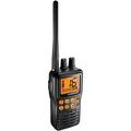 Uniden MHS75 Waterproof Handheld 2-Way VHF Marine Radio Submersible Selectable 1/2.5/5 Watt Transmit Power. All USA/International and Canadian Marine Channels - Color Black