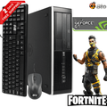 Restored Gaming HP 6300 SFF Computer Core i5 8GB Ram 2TB HDD 240GB SSD NVIDIA GT 730 Keyboard and Mouse Wi-Fi Win10 Home Desktop PC (Refurbished)