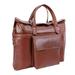 McKlein EDGEFIELD Leather Roll Top Laptop Briefcase Pebble Grain Calfskin Leather Brown (88754)