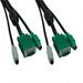 SANOXY Cables and Adapters; 6ft 3 in 1 KVM Cable Super VGA M/M + PS/2 Keyboard & Mouse with Ferrite Black