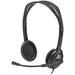 Logitech H111 Stero Headset - Stereo - Mini-phone (3.5mm) - Wired - 20 Hz - 20 kHz - Over-the-head - Binaural - Supra-aural - 7.71 ft Cable - Bi-directional Microphone - Black Graphite