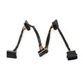 Monoprice DATA Cable - 2 Feet - 4-pin MOLEX Male to 4x 15-pin SATA II Female Power Cable (Net Jacket)