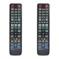 2-Pack AK59-00104R Remote Control Replacement - Compatible with Samsung BDP1650/XEU Blu-Ray DVD Player