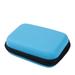 Spring hue Travel Portable Convenient Headset Cable Solid Color Storage Pouch Hard Case Box