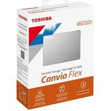 Toshiba Canvio Flex Portable External Hard Drive 1TB Silver