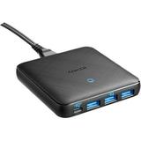 Anker 65W 4 Port PIQ 3.0 & GaN Fast Charger Adapter PowerPort Atom III Slim Wall Charger with a 45W USB C Port