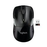 Logitech M525 Wireless Mouse - Long 3 Year Battery Life Ergonomic Shape for Right or Left Hand Use Micro-Precision Scroll Wheel and USB Unifying Receiver for Computers and Laptops Black/Gray
