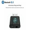 2-In-1 Bluetooth 5.1 USB Bluetooth Transmitter And Receiver Television Computer Wireless Audio USB Bluetooth Adapters