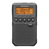 Sangean NOAA/AM/FM Weather Alert Rechargeable Pocket Handheld Radio with DBB and Removable Belt Clip Included