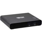 Tripp Lite by Eaton 2-Port USB-C KVM Dock 4K HDMI USB 3.2 Gen 1 USB-A Hub Remote Selector 85W PD Charging Black