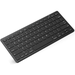 Slim Wireless Keyboard 2.4 GHz 78-key Mini Wireless Keyboard with USB Receiver for Windows 10/8/7 / Vista / XP and Android BLACK