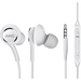 OEM InEar Earbuds Stereo Headphones for BlackBerry Leap Plus Cable - Designed by AKG - with Microphone and Volume Buttons (White)