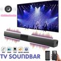 Doosl Sound Bar 22 inch Bluetooth TV Speaker with Remote & 4 Built-in Subwoofers TF Play FM Radio Rechargeable 20W Wireless Soundbar for TV Home Theater & Audio Black