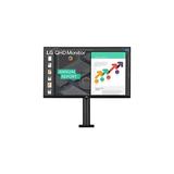 LG Ergo 27BN88Q-B - LED monitor - 27 - 2560 x 1440 QHD - IPS - 350 cd/m2 - 1000:1 - HDR10 - 5 ms - 2xHDMI DisplayPort USB-C - Speakers - Black Texture