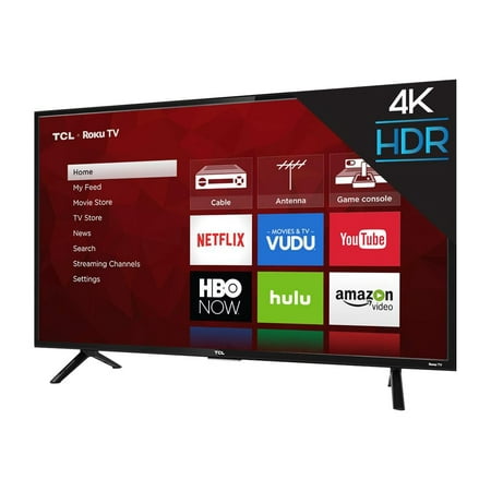 TCL 65S403 - 65" Diagonal Class (64.5" viewable) - S Series LED-backlit LCD TV - Smart TV - Roku TV - 4K UHD (2160p) 3840 x 2160 - HDR