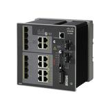 Cisco Industrial Ethernet 4000 Series - Switch - managed - 8 x combo Gigabit SFP + 4 x 10/100/1000 (PoE+) - DIN rail mountable - PoE+ - DC power - TAA Compliant