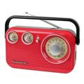 Studebaker SB2003RB Retro Portable AM/FM Analog Radio With Built In Speaker (Red/Black) [MISC ACCESSORY]