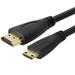 Cmple - Mini HDMI to HDMI Cable 6ft HDMI Mini to HDMI 60Hz HDMI 2.0 Cable Monitor to Digital Camera HDMI Cables 4k HDMI Adapter Cord for Camcorder Tablet Ultrabook Laptop HDTV - Black