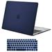 Mosiso New MacBook Air 13 Inch Case A2337 M1 A2179 A1932 2020 2019 2018 Release Hard Case Shell Cover with Keyboard Cover for Apple MacBook Air 13 Retina with Touch ID Navy Blue