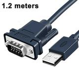 USB To RS232 Serial Adapter 1.2M USB To Serial Converter DB9 9 Pin Port RS232 Cable for PAD Serial Modems Router GPS Firmware