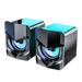 SADA D-158 Mini Desktop Computer Speaker Super Bass Subwoofer 3.5mm Wired Music Player Soundbox USB