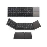 Folding Keyboard Wireless Bluetooth Ultra Slim Bluetooth Keyboard with Touchpad for Windows/Android/iOS