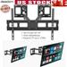 New Fits 32 -70 LED LCD OLED Corner Full Motion Articulating TV Wall Mount Bracket Max Weight 110 lbs VESA 600*400 Dual Swivel Articulating Arms Extension Tilt Rotation Adjustable TV Mount