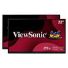 ViewSonic VA2256-MHD_H2 Dual Pack Head-Only 1080p IPS Monitors with Ultra-Thin Bezels HDMI DisplayPort and VGA for Home and Office