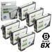 Remanufactured Epson 200 / 200XL / T200XL120 Set of 6 High-Yie Black Cartridges for use in Expression XP-200 XP300 XP-310 XP-400 XP-410 & WorkForce WF-2520 WF-2530 WF-2540