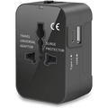 Travel Adapter Universal Plug Adapter for Worldwide Travel International Power Adapter Plug Converter with 4 USB Ports All in One Wall Charger AC Socket for European UK AUS Asia Cell Phone Laptop