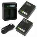 Wasabi Power Battery (2-Pack) and Dual Charger for GoPro HERO3 HERO3+