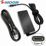 45W USB C Type-C AC Adapter for Lenovo ThinkPad T480 T480S T580 ThinkPad X1 Carbon 2017 Yoga 910 720 13 Chromebook C330 S330 C340 S340 C630 HP Spectre x360 13 HP Pavillion X2 Laptop Long Cord Charger