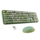 Cieken Wireless Keyboard and Mouse Set 2.4G Wireless Keyboard Punk Keycap /PC/Mute