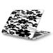 Skins Decals for Asus Chromebook 12.5 Flip C302CA Laptop Vinyl Wrap / Black white Flower Print