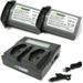 Wasabi Power Battery (2-Pack) and Dual Charger for Canon LP-E19