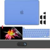 New MacBook Pro 13 Case 2020 A2338 w/ M1 A2251 A2289 A2159 A1989 A1708 GMYLE Webcam Cover Dust Plugs Same Color Set Keyboard Cover & Screen Protector 5 in 1 for New MacBook Pro 13 (Light Blue)
