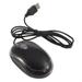 Yesbay Wired Mouse USB Black Wired Optical Light Scroll Wheel Mice Mouse for Computer PC Laptop