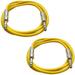 SEISMIC AUDIO - SATRX-6-2 Pack of 6 1/4 TRS Male to 1/4 TRS Male Patch Cables - Balanced - 6 Foot Patch Cord - Yellow and Yellow