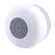 Bastex White Bluetooth Wireless Waterproof Shower Speaker Water Resistant Handsfree Portable Speakerphone with Built-in Mic