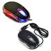Importer520 Black 3-Button 3D USB 800 Dpi Optical Scroll Mice Mouse Blue/Red 2tone LEDs For Notebook Laptop Desktop
