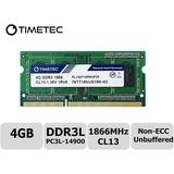 Timetec Hynix IC 4GB for Synology NAS DiskStation DS218+ DS718+ DS918+ DS418play DDR3/ DDR3L 1866Mhz PC3L-14900 1.35V Non-ECC Unbuffered 204 Pin SODIMM Memory RAM(Equivalent to Synology D3NS1866L-4G)